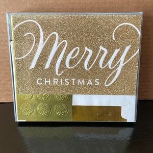 New sealed Christmas cards with envelopes and stickers